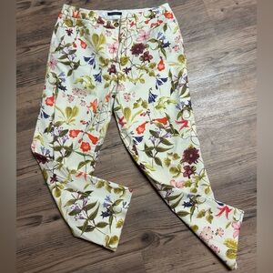 Lands' End Multicolor Floral Cropped Pants